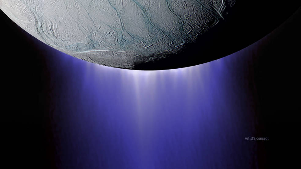 Enceladus, icy moon of Saturn